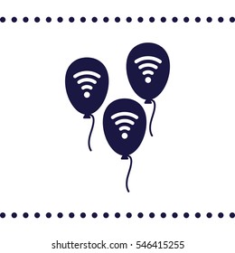 balloon Icon, flat design style