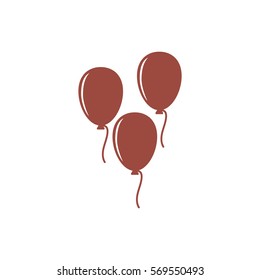 balloon Icon, flat design style