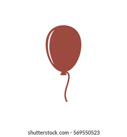 balloon Icon, flat design style