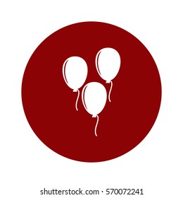 balloon Icon, flat design style