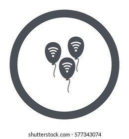 balloon Icon, flat design style