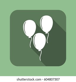 balloon Icon, flat design style