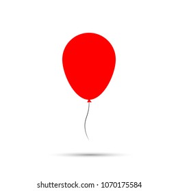 Balloon icon, flat design template, vector illustration