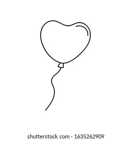 balloon icon flat design for web, cards