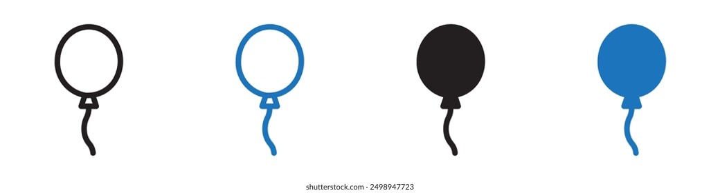 Balloon icon Flat illustration vector