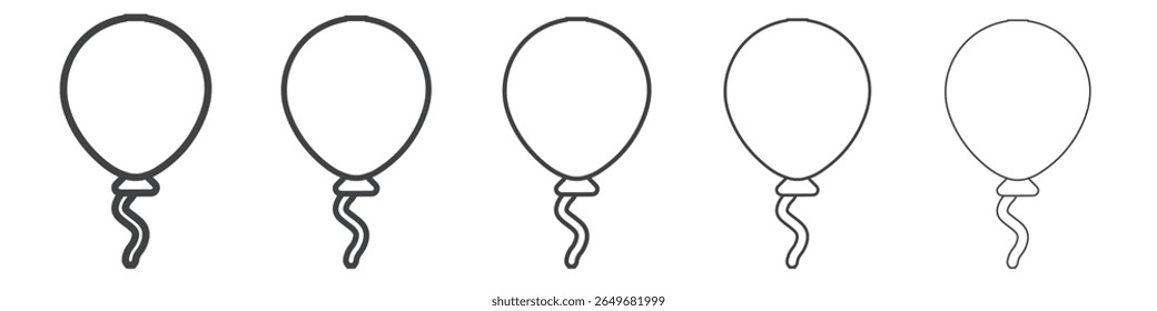 Icono de globo plano delgado símbolo de ilustración