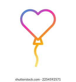 icono de globo gradiente estilo de ilustración valentina elemento vector y símbolo perfecto. Signo de icono de la colección moderna para la web. El diseño es perfecto.