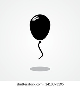 Balloon Icon with Gray Shadow