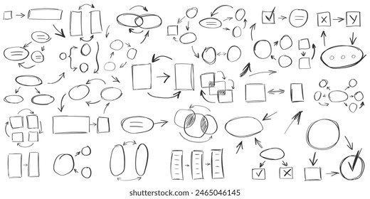 Balloon icon in hand drawn style. Round shaped handmade doodle vector illustration on isolated background. Frames sign business concept.