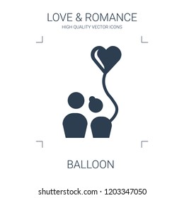 balloon icon. high quality filled balloon icon on white background. from love romance collection flat trendy vector balloon symbol. use for web and mobile