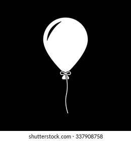 The balloon icon. Holiday symbol. Flat Vector illustration