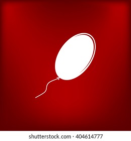 The balloon icon. Holiday symbol. Flat Vector illustration