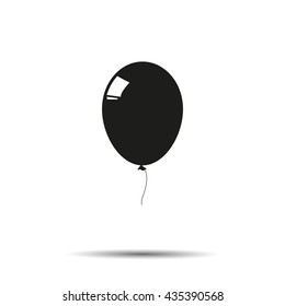 The balloon icon. Holiday symbol. Flat Vector illustration
