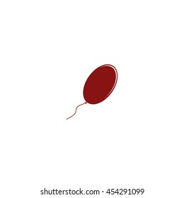 The balloon icon. Holiday symbol. Flat Vector illustration