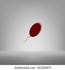 The balloon icon. Holiday symbol. Flat Vector illustration