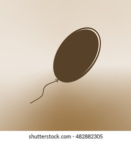 The balloon icon. Holiday symbol. Flat Vector illustration