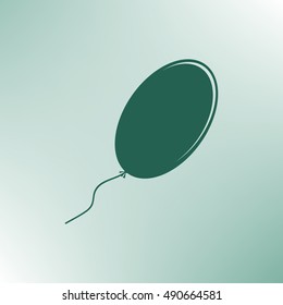 The balloon icon. Holiday symbol. Flat Vector illustration