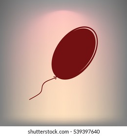 The balloon icon. Holiday symbol. Flat Vector illustration