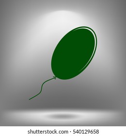 The balloon icon. Holiday symbol. Flat Vector illustration
