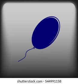 The balloon icon. Holiday symbol. Flat Vector illustration