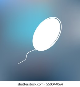 The balloon icon. Holiday symbol. Flat Vector illustration