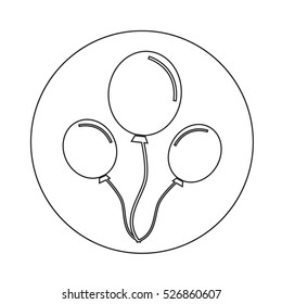 balloon icon illustration design