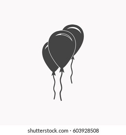Balloon icon illustration isolated vector sign symbol