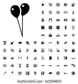 Balloon icon illustration isolated vector sign symbol. casino icons vector set. on white background