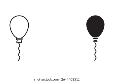 balloon icon Isolated flat vector in outline icon set eps 10