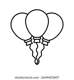 balloon icon Isolated flat vector in outline icon set eps 10