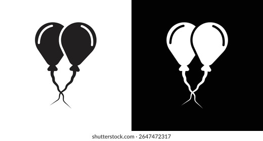 Balloon icon Isolated flat vector in outline