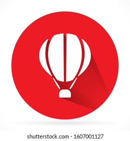 Balloon icon isolated. Modern simple flat balun birthday sign. Celebration, internet concept. Web buttons, mobile applications.