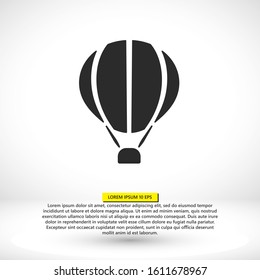 Balloon icon isolated. Modern simple flat balun birthday sign. Celebration, internet concept. Web buttons, mobile applications.