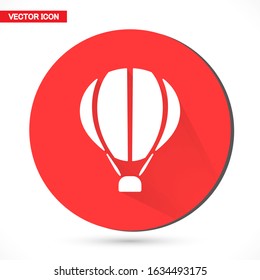 Balloon icon isolated. Modern simple flat balun birthday sign. Celebration, internet concept. Web buttons, mobile applications.