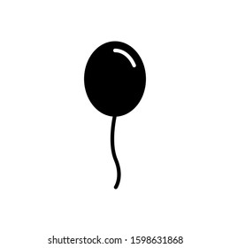 Balloon icon isolated on white background. Eps 10