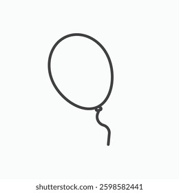 Balloon icon isolated on white background