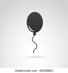 Balloon icon isolated on white background. Vector art.