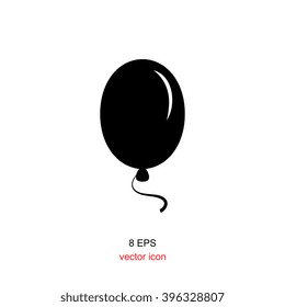 Balloon Icon Isolated On White Background