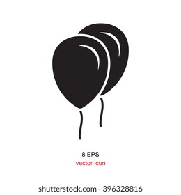 Balloon Icon Isolated On White Background
