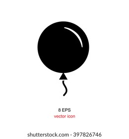 Balloon Icon Isolated On White Background