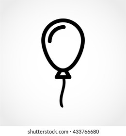 balloon Icon Isolated on White Background