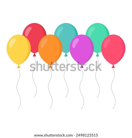 Balloon icon isolated on white background