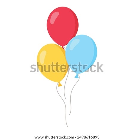Balloon icon isolated on white background