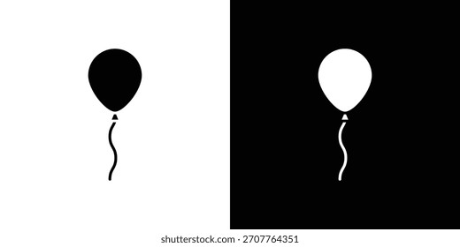 Balloon Symbol Linie Kunst bearbeitbare Strich und solide Sammlung für App-Design