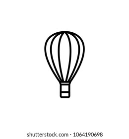balloon icon line art vector template