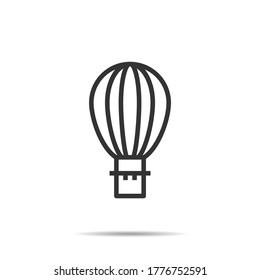 Balloon icon line logo vector illustration 