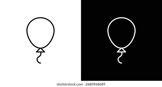 Ícone de balão símbolo de linha conceito, ilustração de vetor