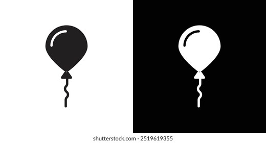 Balloon icon linear logo isolated