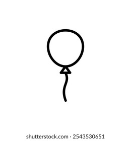 Balloon icon logo design. Party balloon sign and symbol