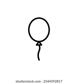 Balloon icon logo design. Party balloon sign and symbol